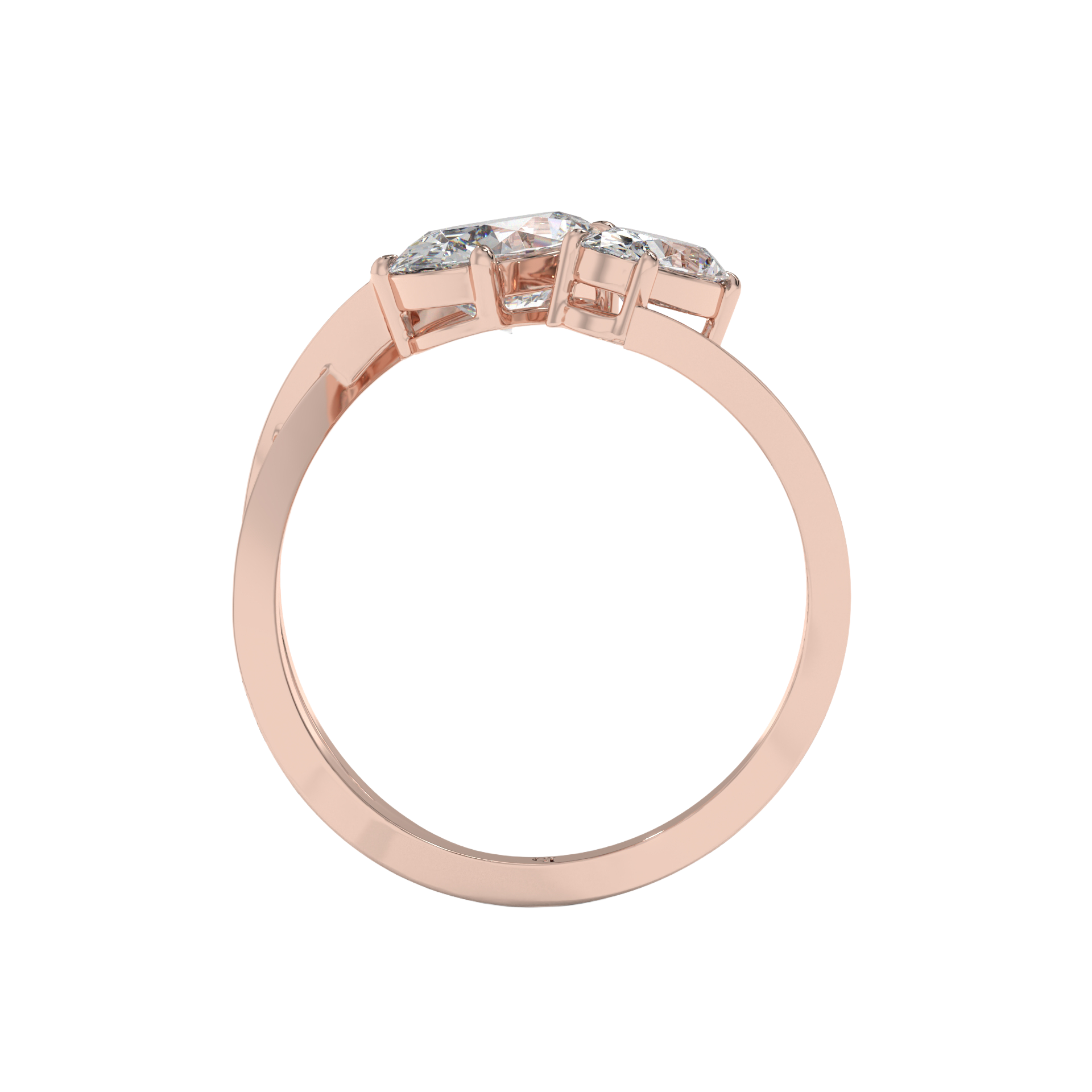 Radiant Dual Spark Diamond Ring Caratlink