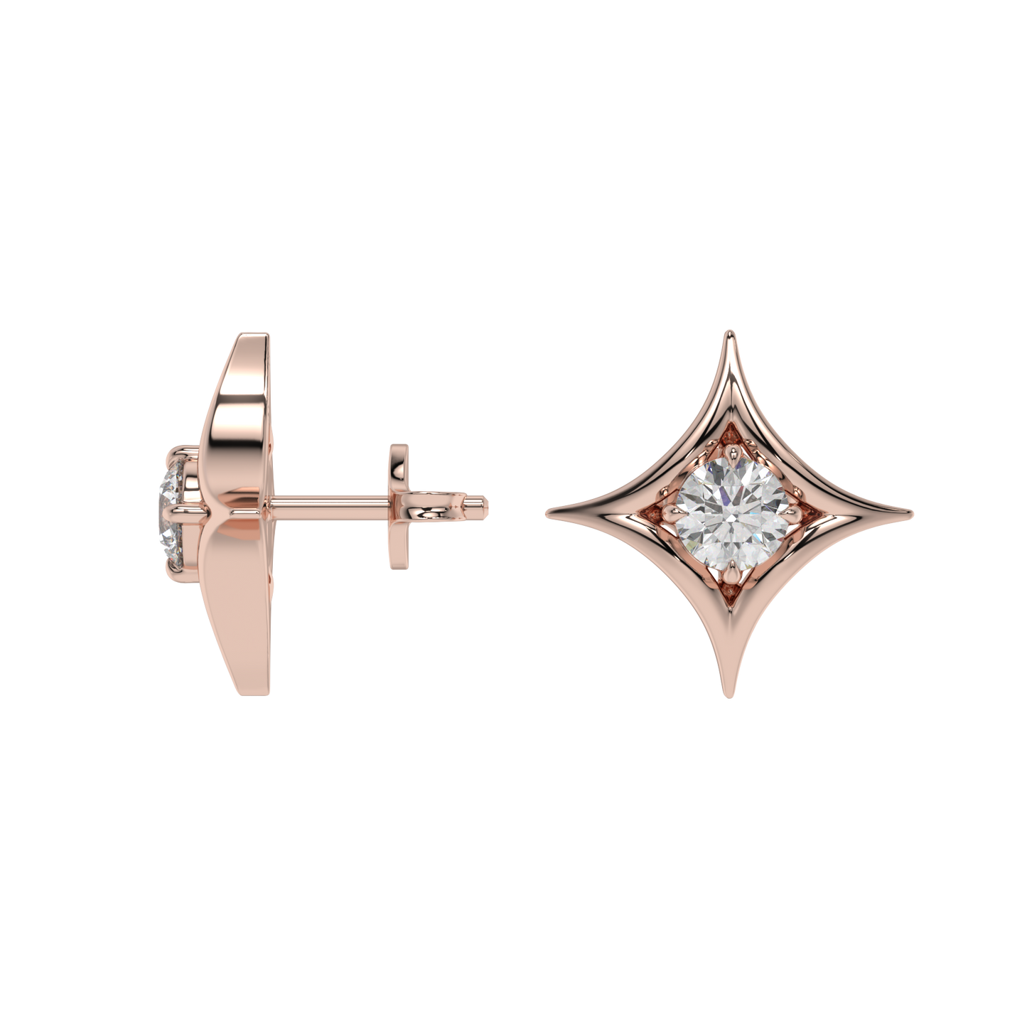 Starlight Solitaire Studs CaratLink