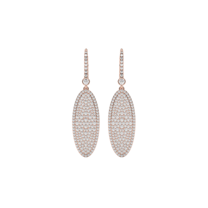 Luminous Oval Drop Earrings Caratlink