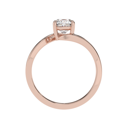 Pure Harmony Cushion Solitaire Ring - Caratlink