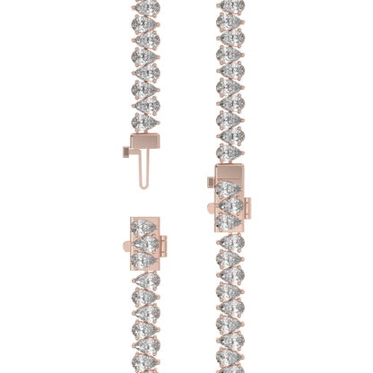 Pear Elegance Diamond  Tennis Bracelet Caratlink