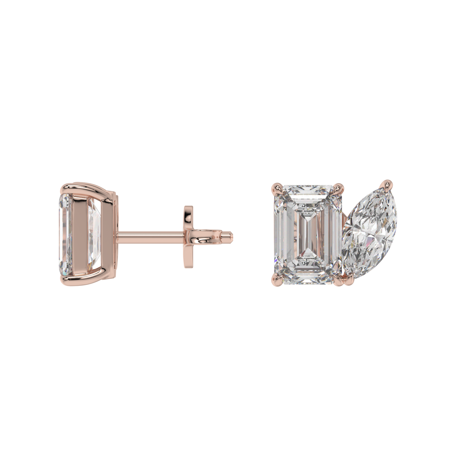Emerald Marquise Duo Studs CaratLink