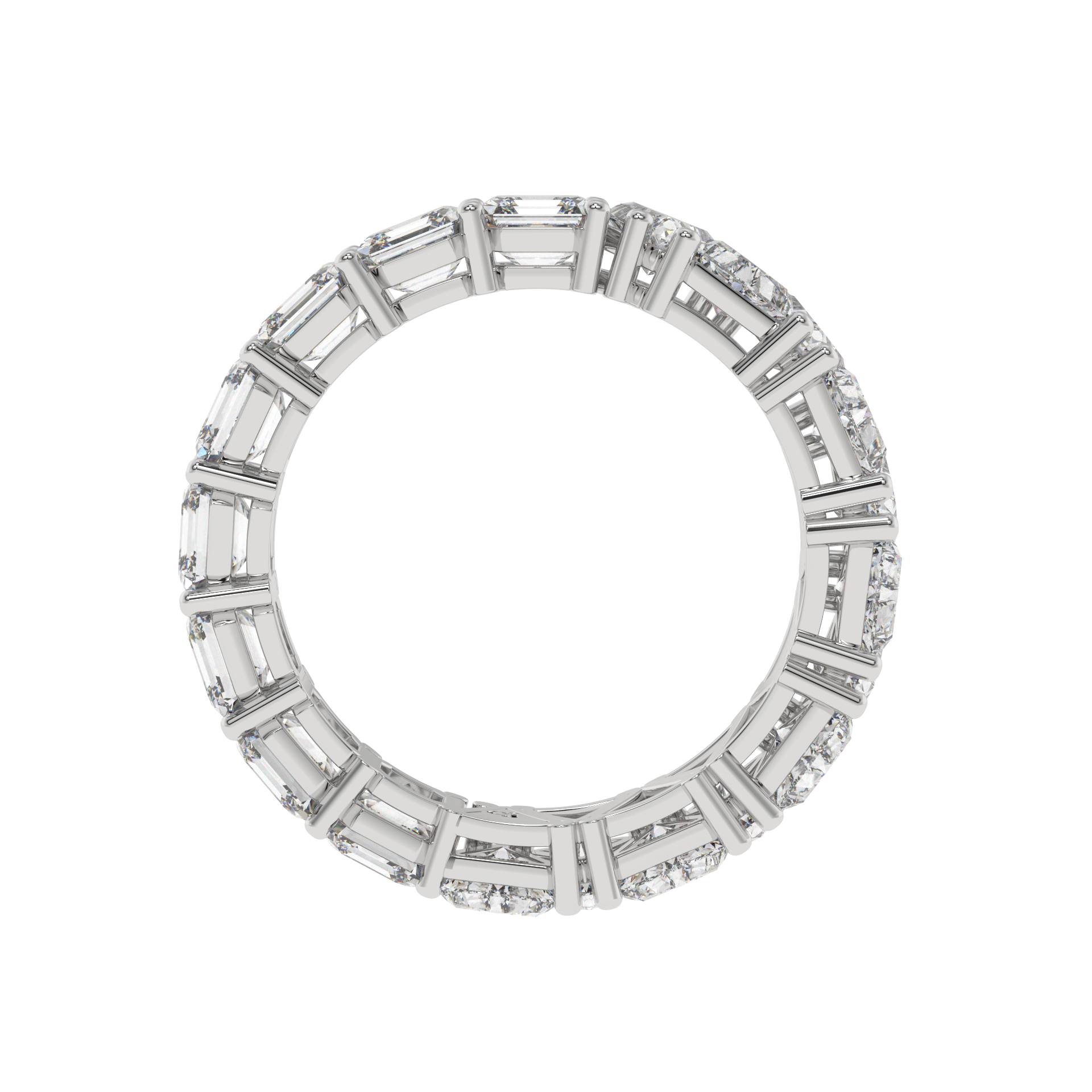 Luxe Asscher-Trillion Eternity Band Caratlink