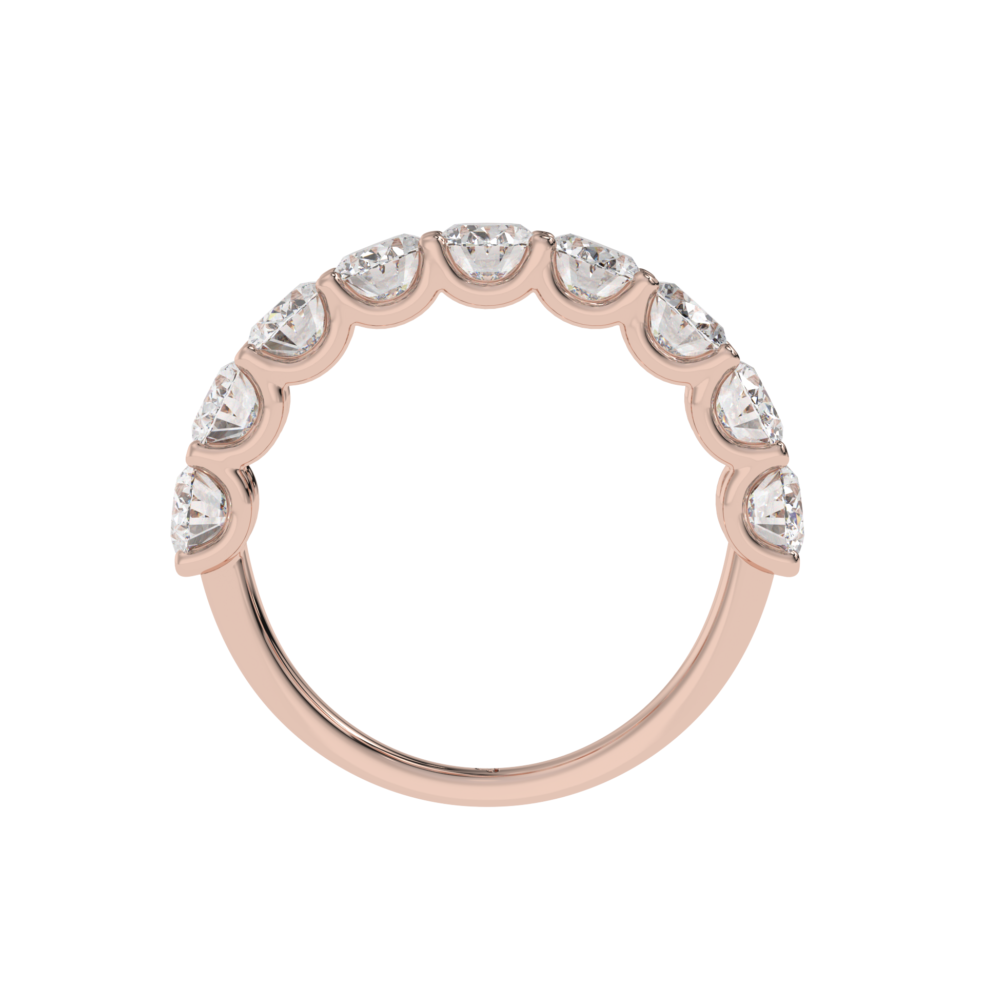 Oval Harmony Diamond iternity band Caratlink