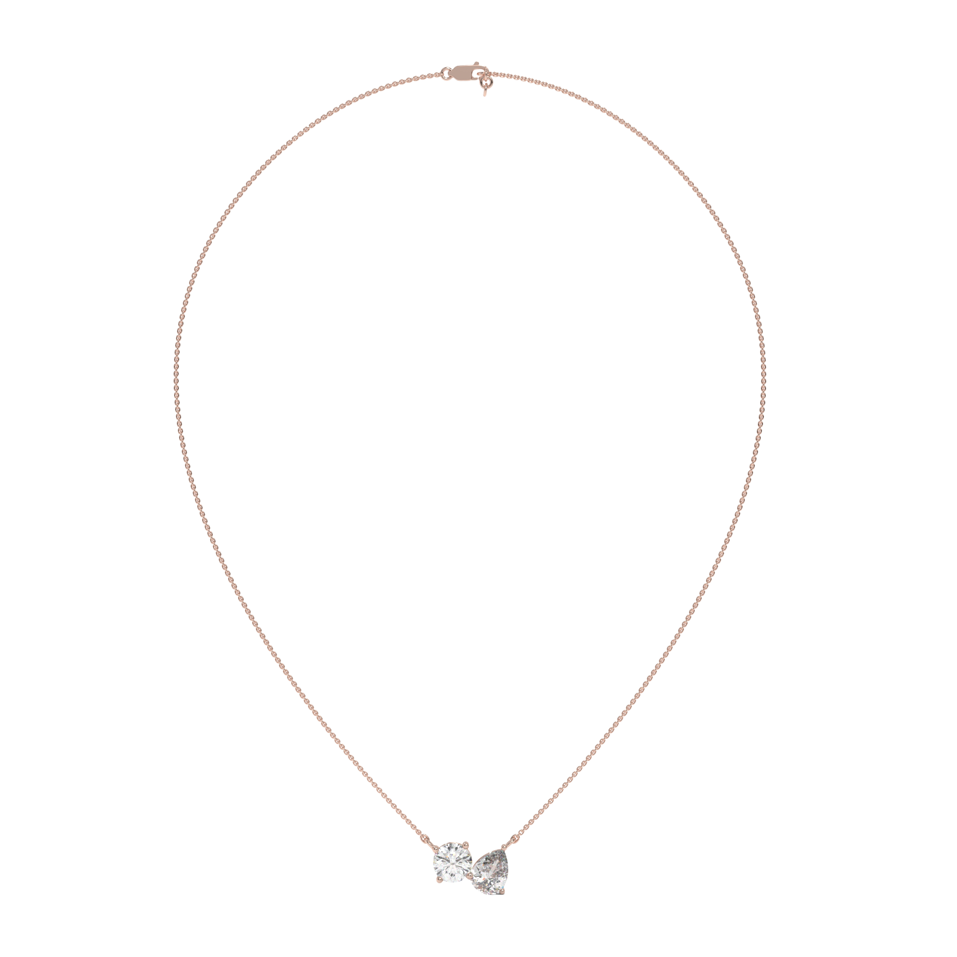 Twin Spark Pendant Necklace CaratLink