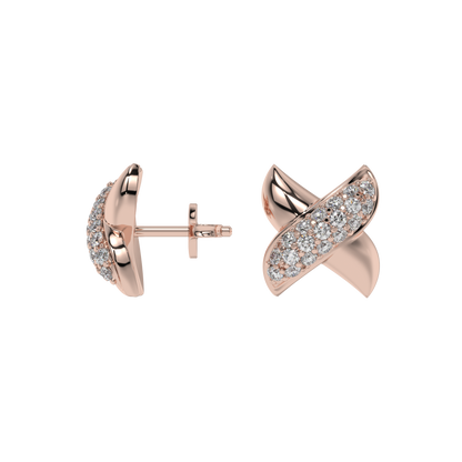 Crystal Crossover Studs CaratLink
