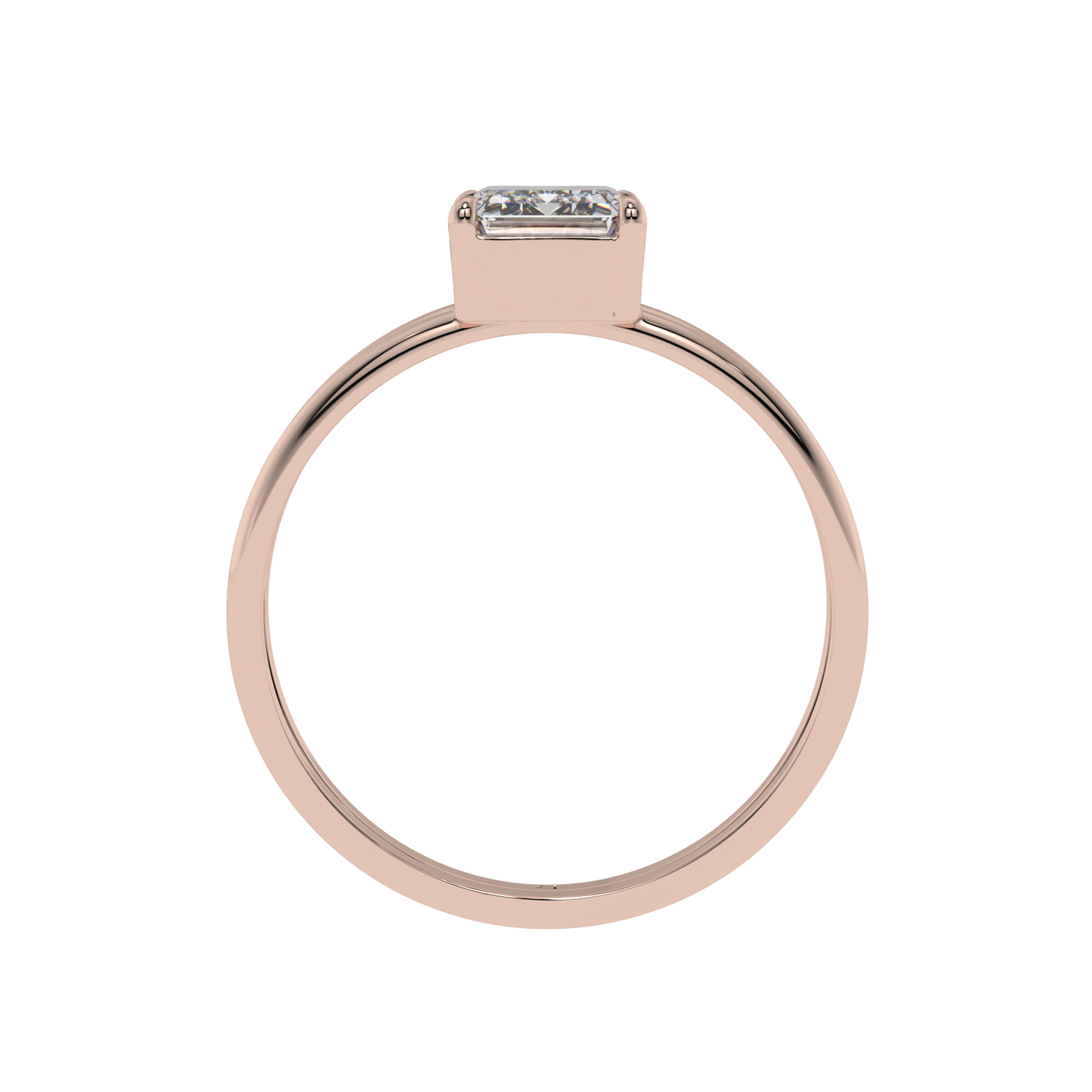 Modern Muse Emerald Solitaire Ring - Caratlink