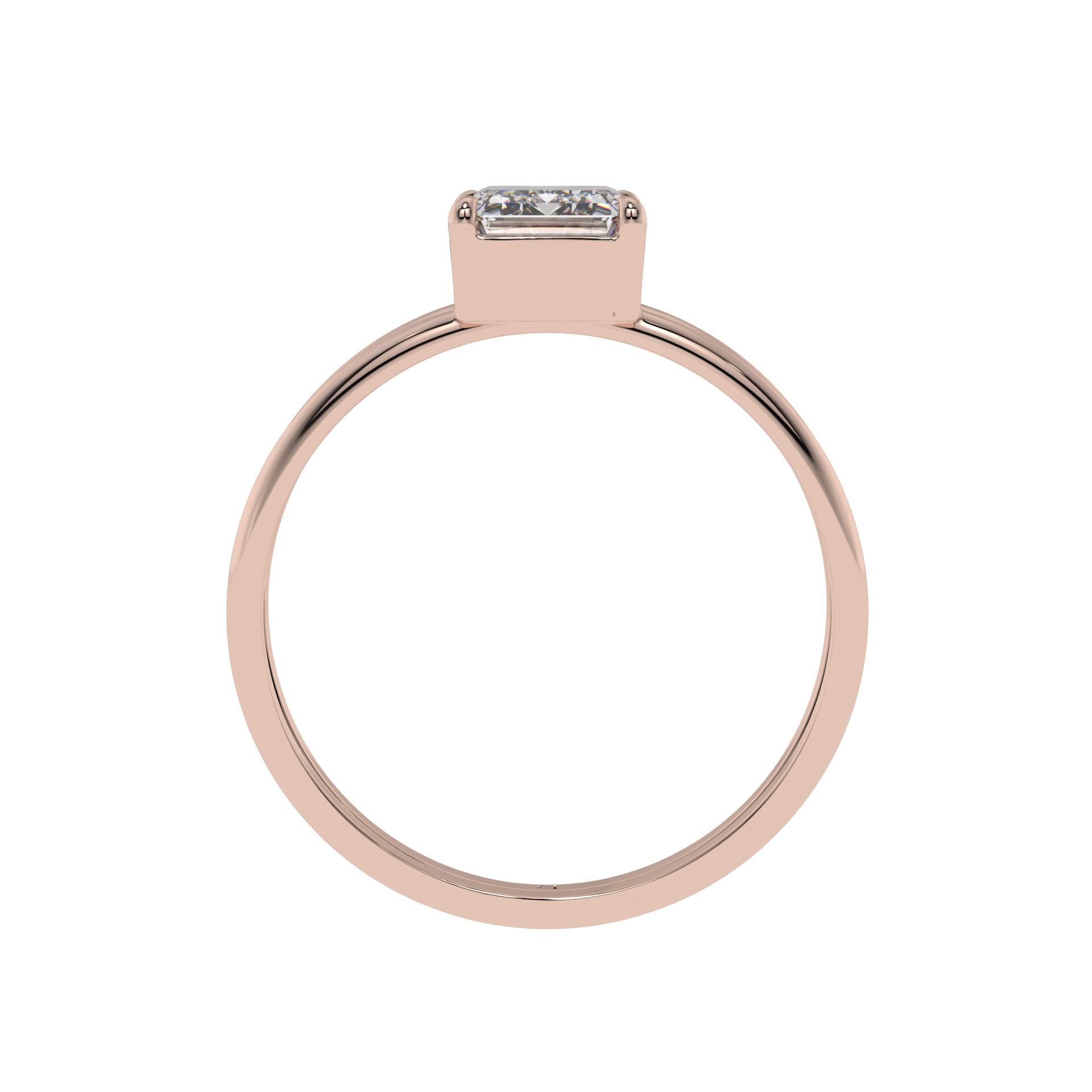 Modern Muse Emerald Solitaire Ring - Caratlink