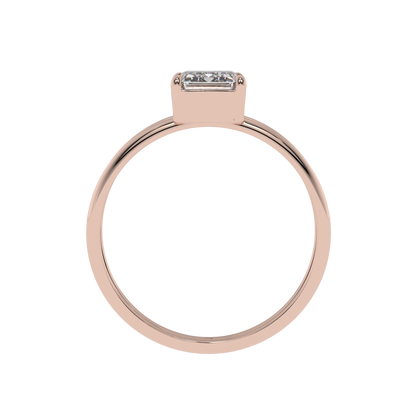 Modern Muse Emerald Solitaire Ring - Caratlink