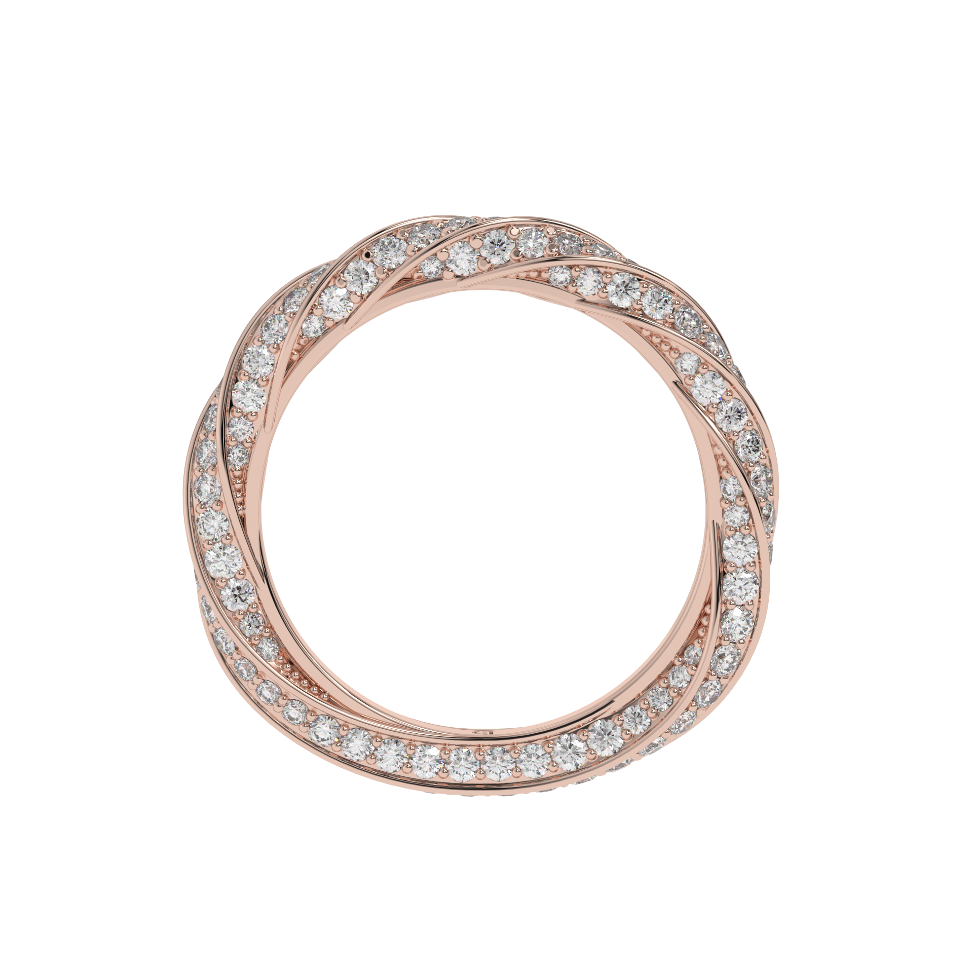 Infinity Criss-Cross Diamond Band Caratlink