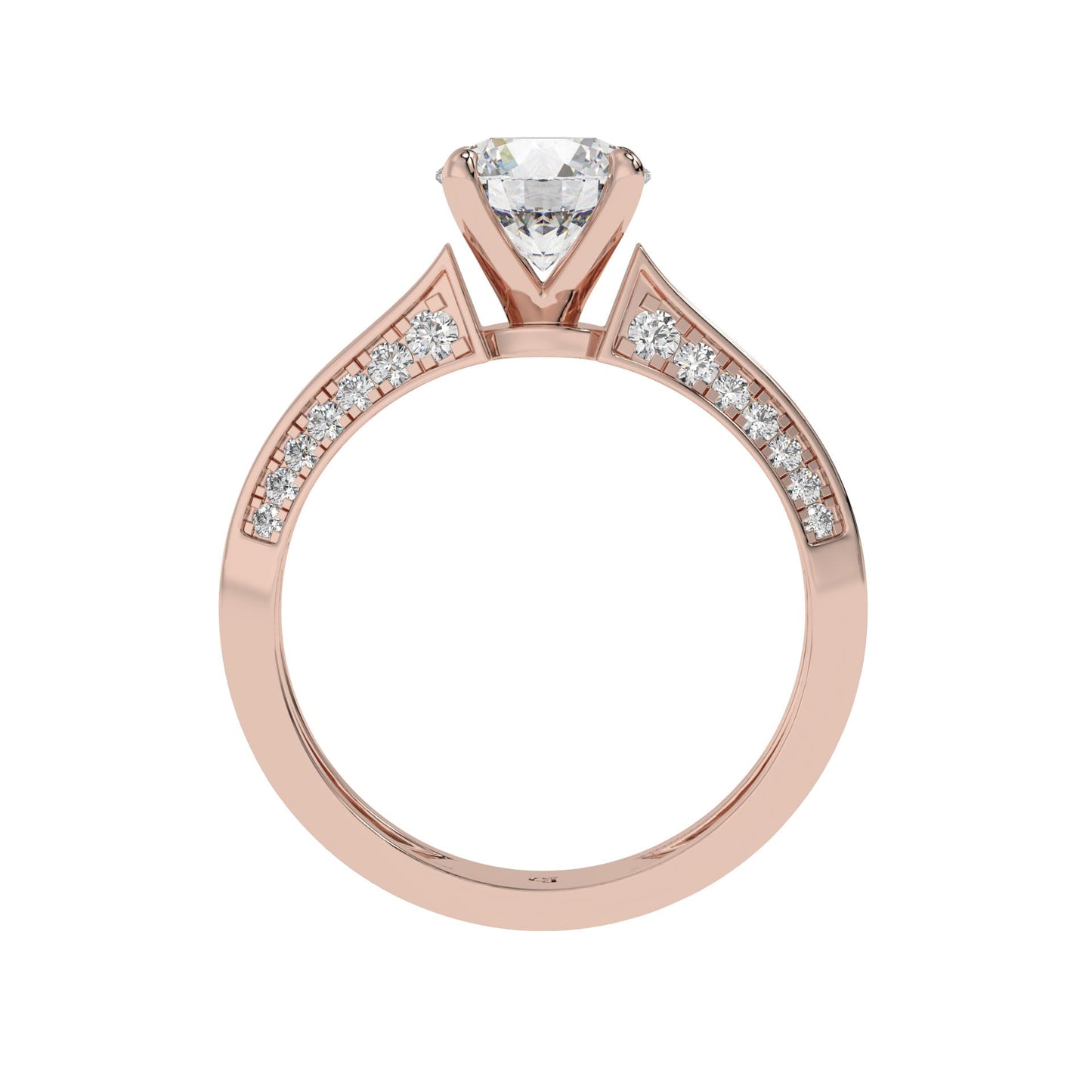 Classic Crown Solitaire Ring - Caratlink