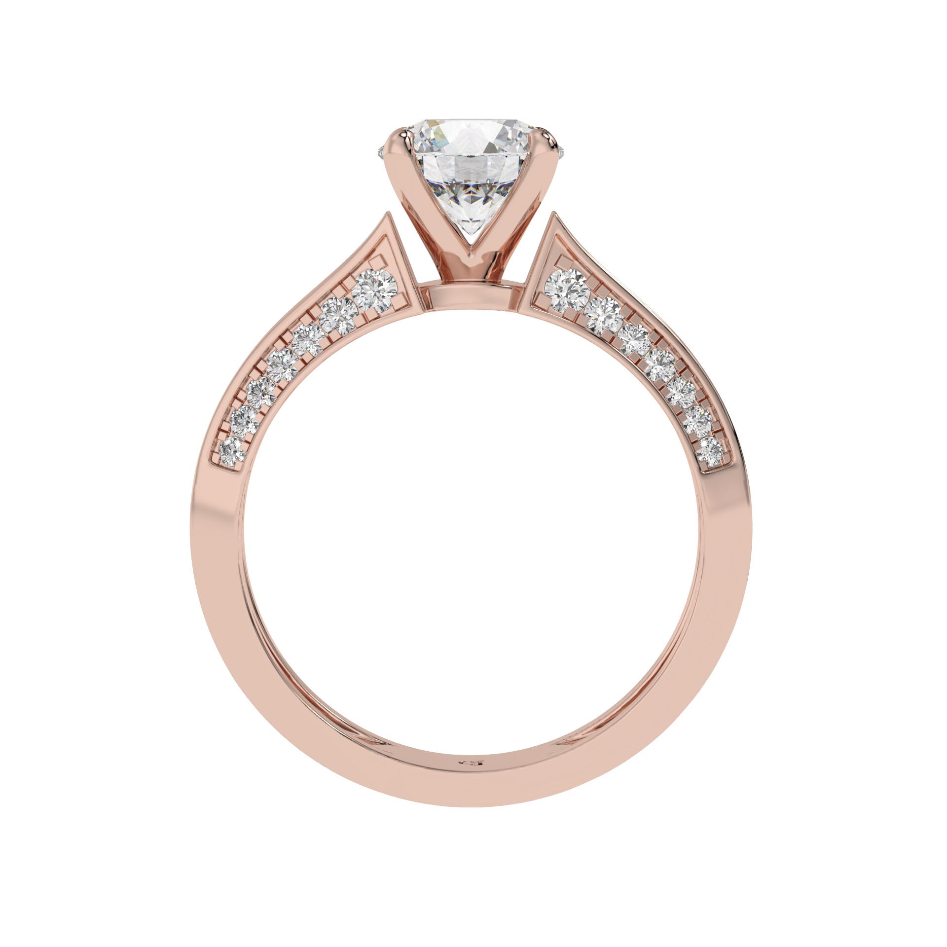 Classic Crown Solitaire Ring - Caratlink