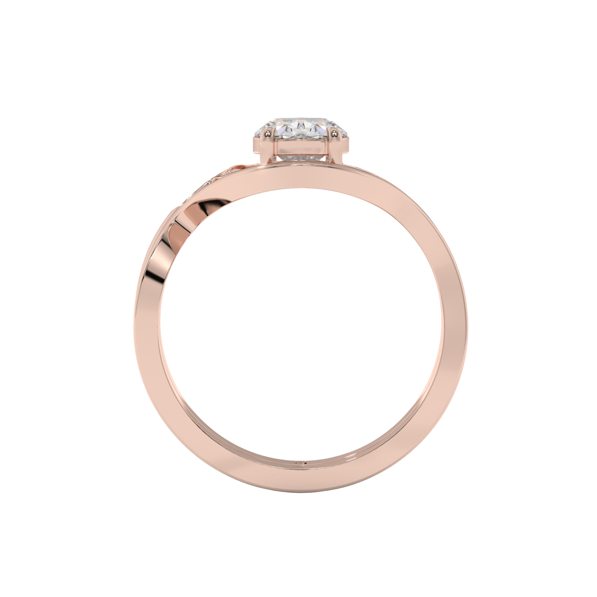 Eternal Wave Oval Diamond Ring Caratlink