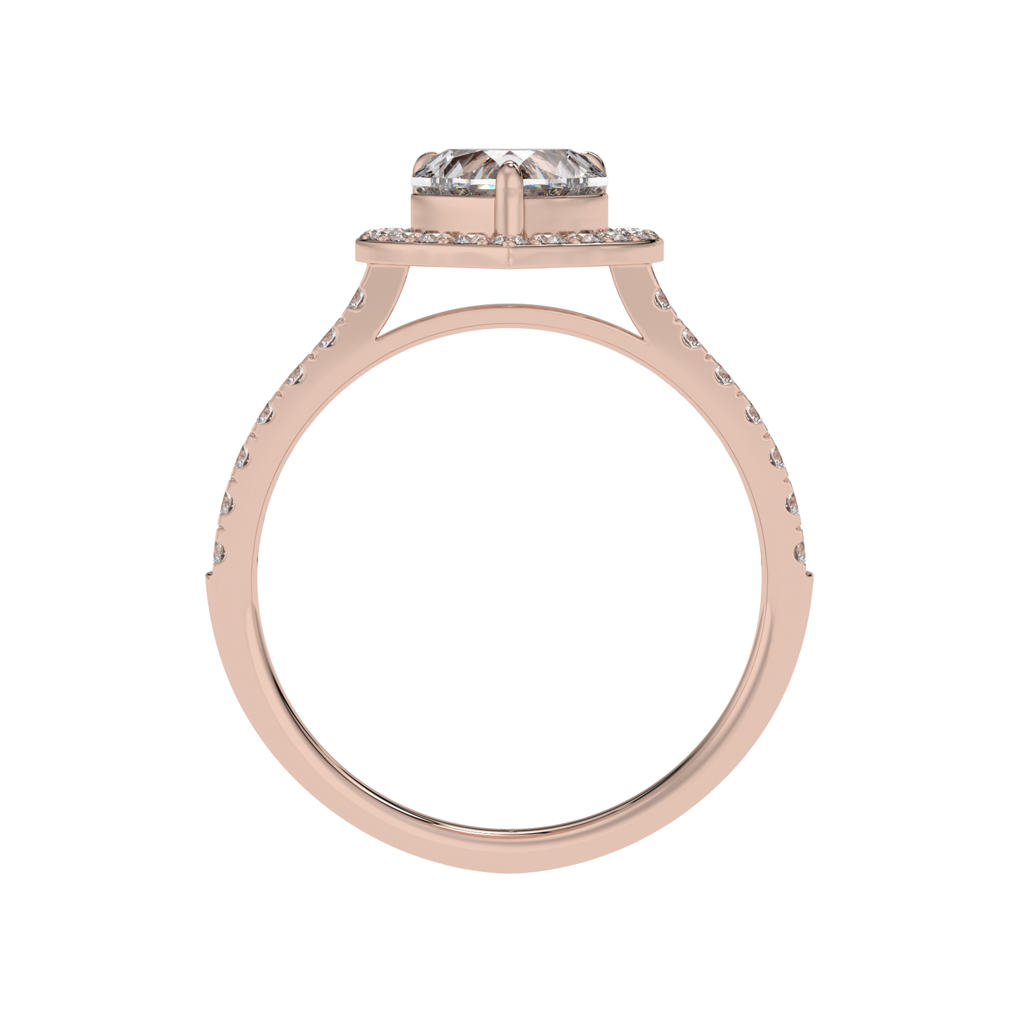 Eternal Love Heart Halo Ring - Caratlink