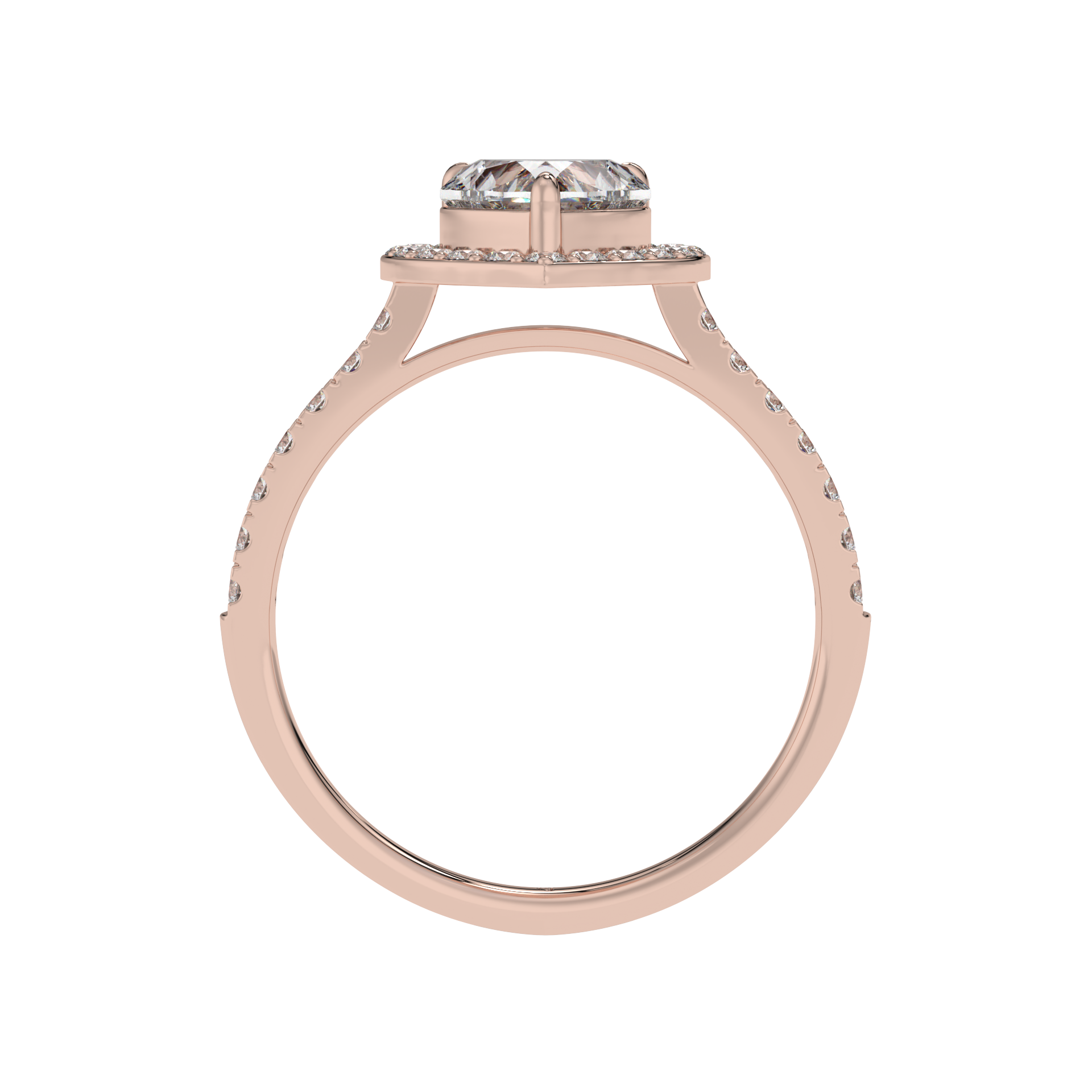 Eternal Love Heart Halo Ring - Caratlink