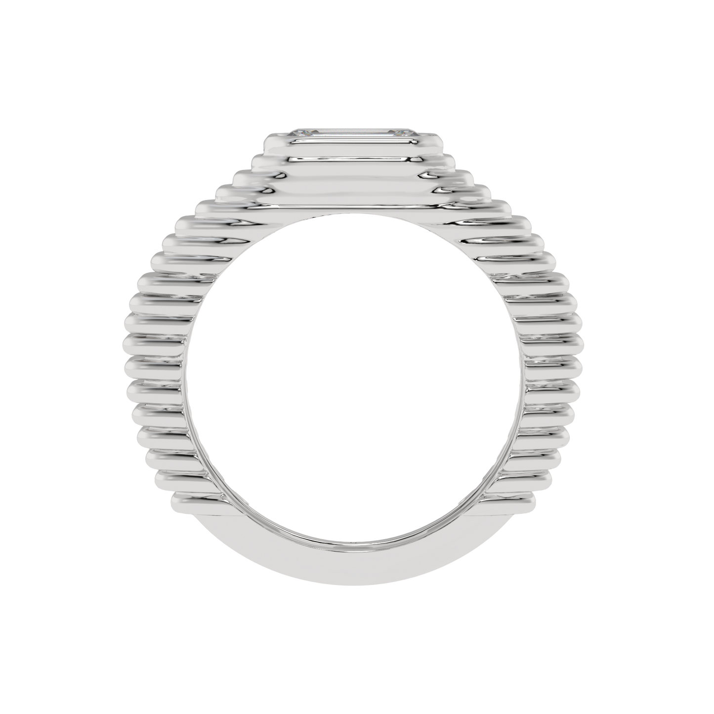 Imperial Edge Emerald Band Ring - Caratlink