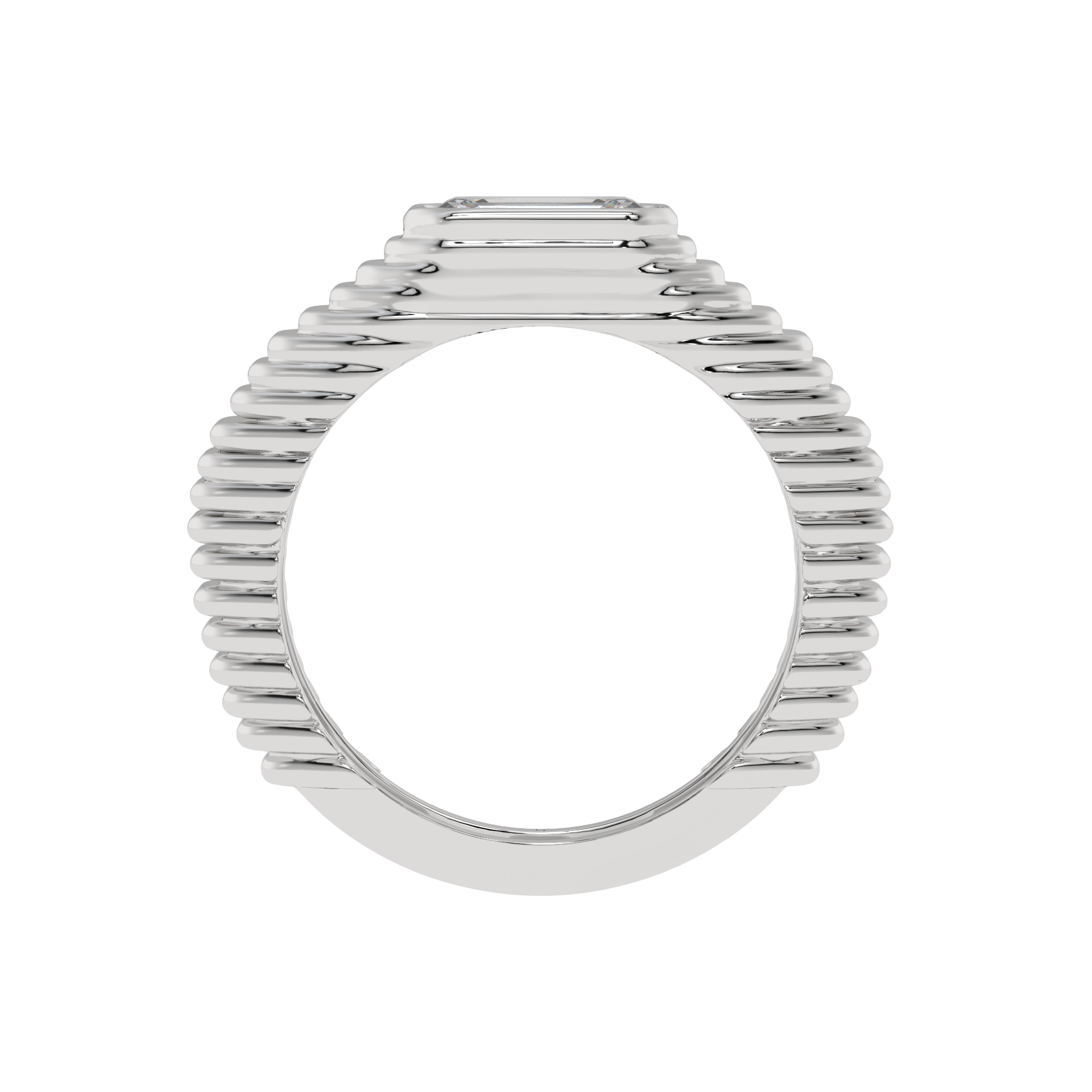 Imperial Edge Emerald Band Ring - Caratlink