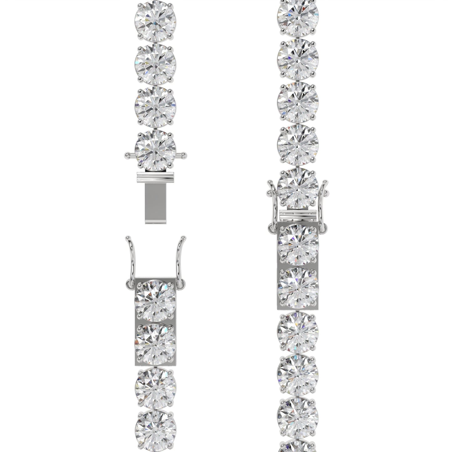 Round Brilliant Diamond Tennis Bracelet Caratlink
