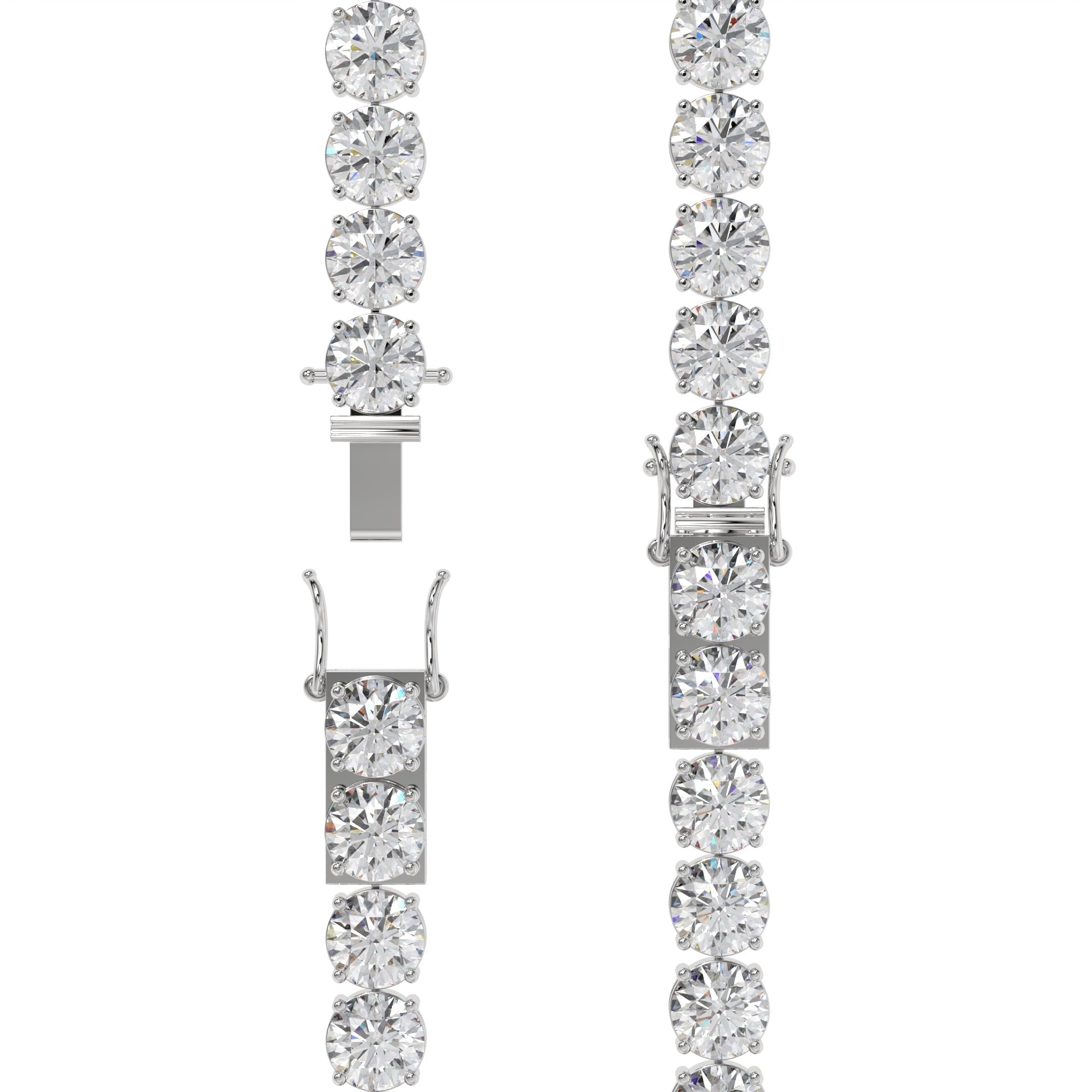 Round Brilliant Diamond Tennis Bracelet Caratlink