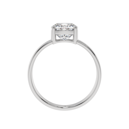 Triple Grace Cushion Solitaire Ring - Caratlink