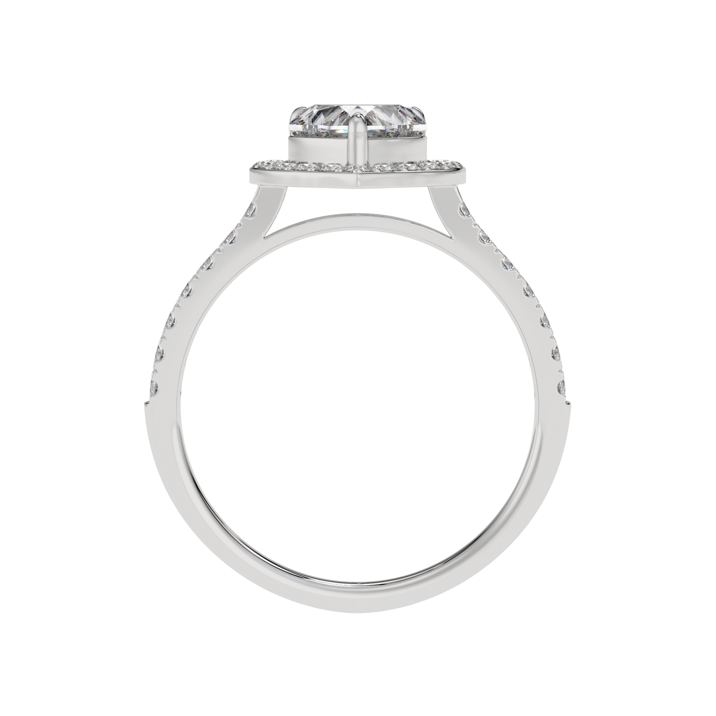 Eternal Love Heart Halo Ring - Caratlink