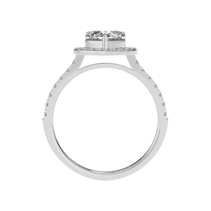 Eternal Love Heart Halo Ring - Caratlink