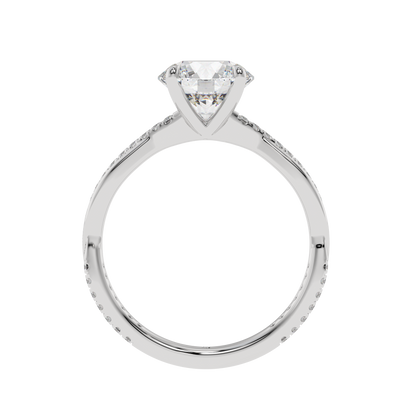 Serene Twist Solitaire Ring - Caratlink