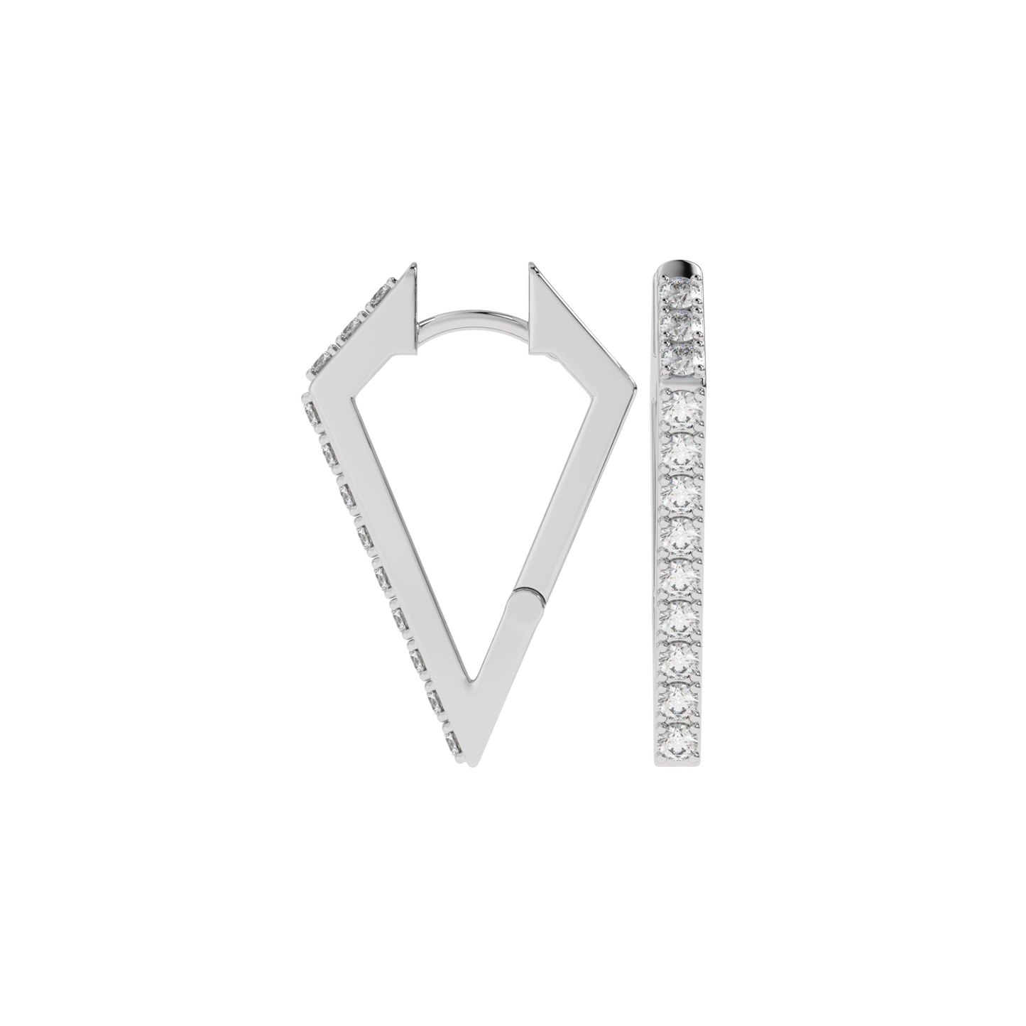 Sleek Diamond Hoop Huggies CaratLink