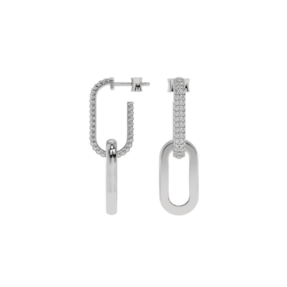 Diamond Link Drop Earrings Caratlink