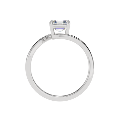 Timeless Twist Asscher Solitaire Ring - Caratlink