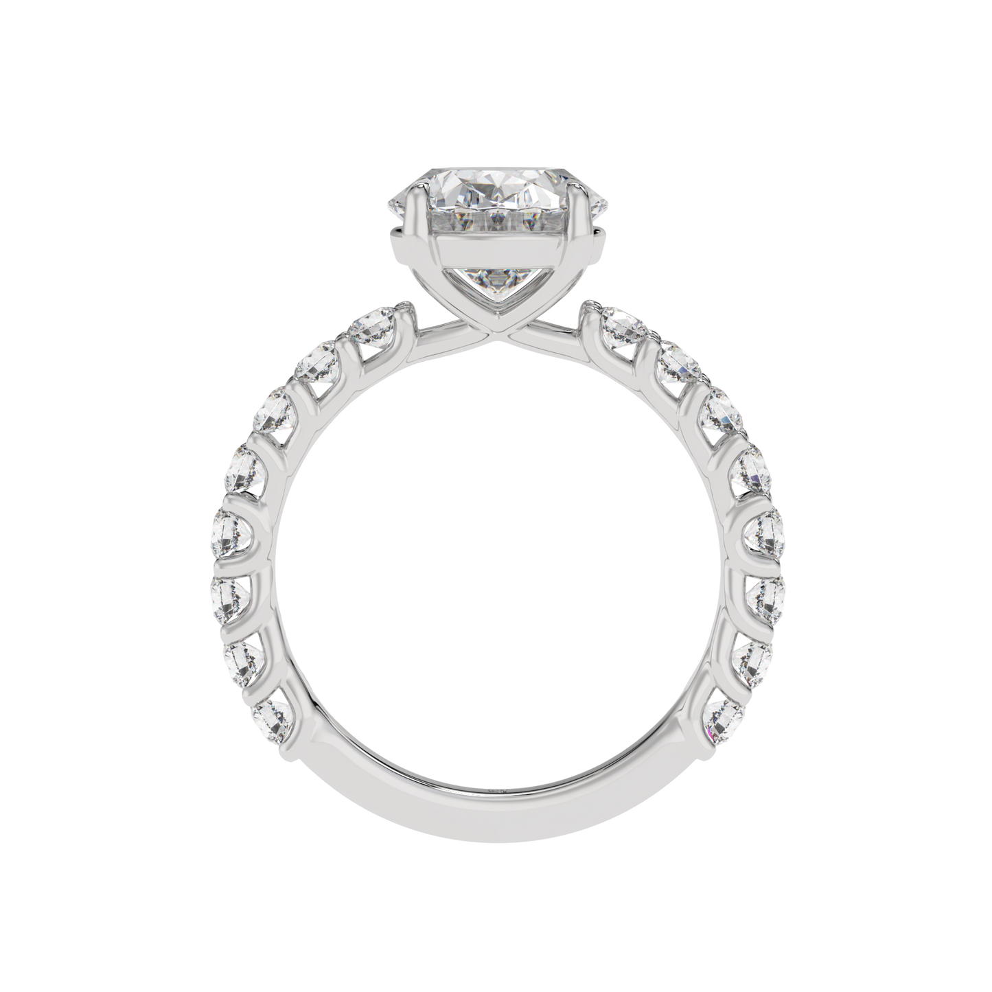 Eternal Bloom Oval Halo Ring - Caratlink