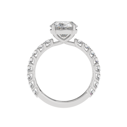 Eternal Bloom Oval Halo Ring - Caratlink