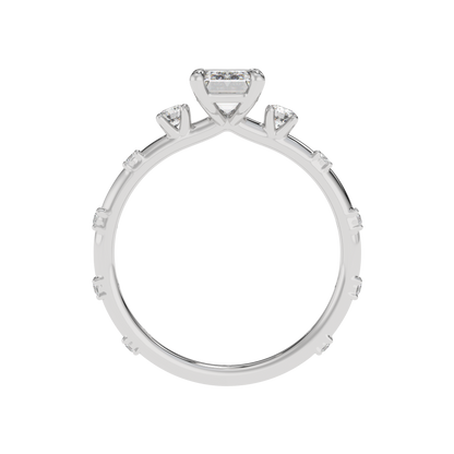 Celestial Glow Emerald Halo Ring - Caratlink