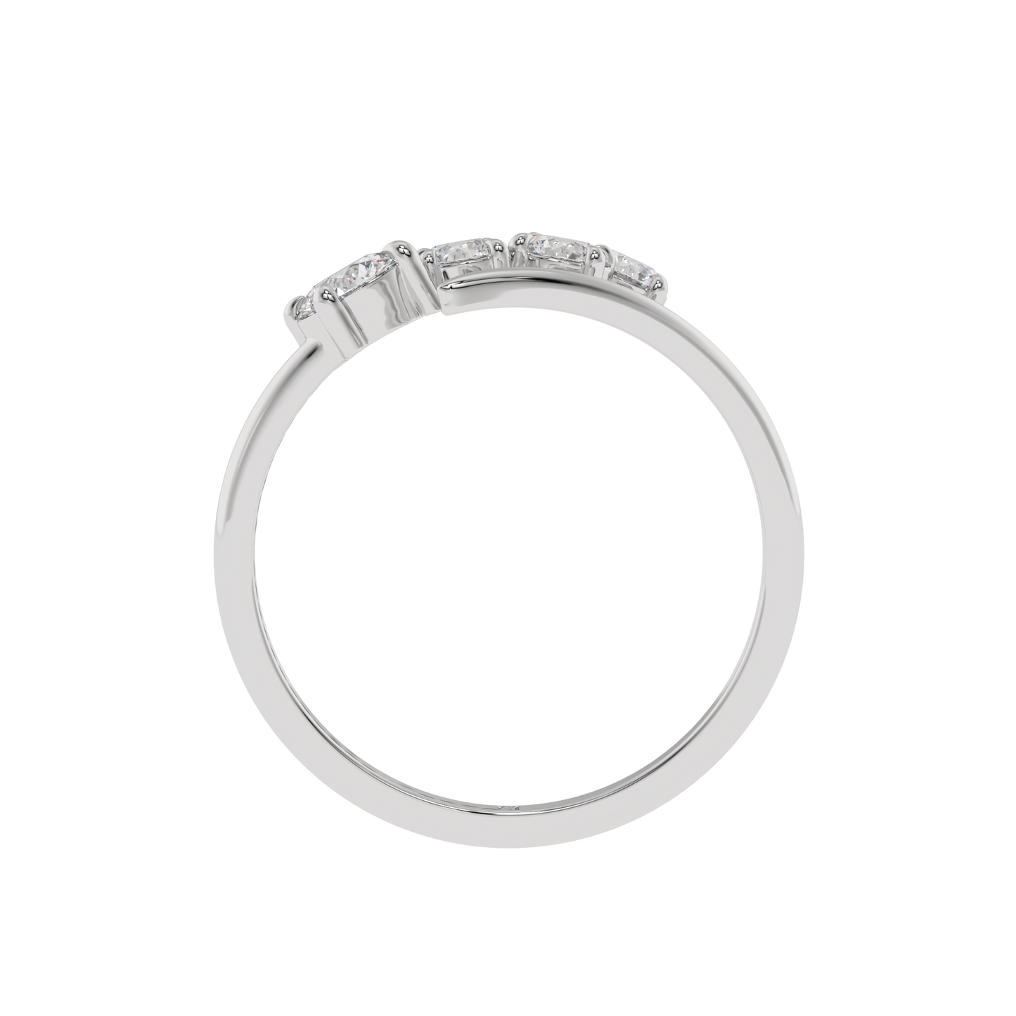Serena Curve Diamond Wrap Ring Caratlink
