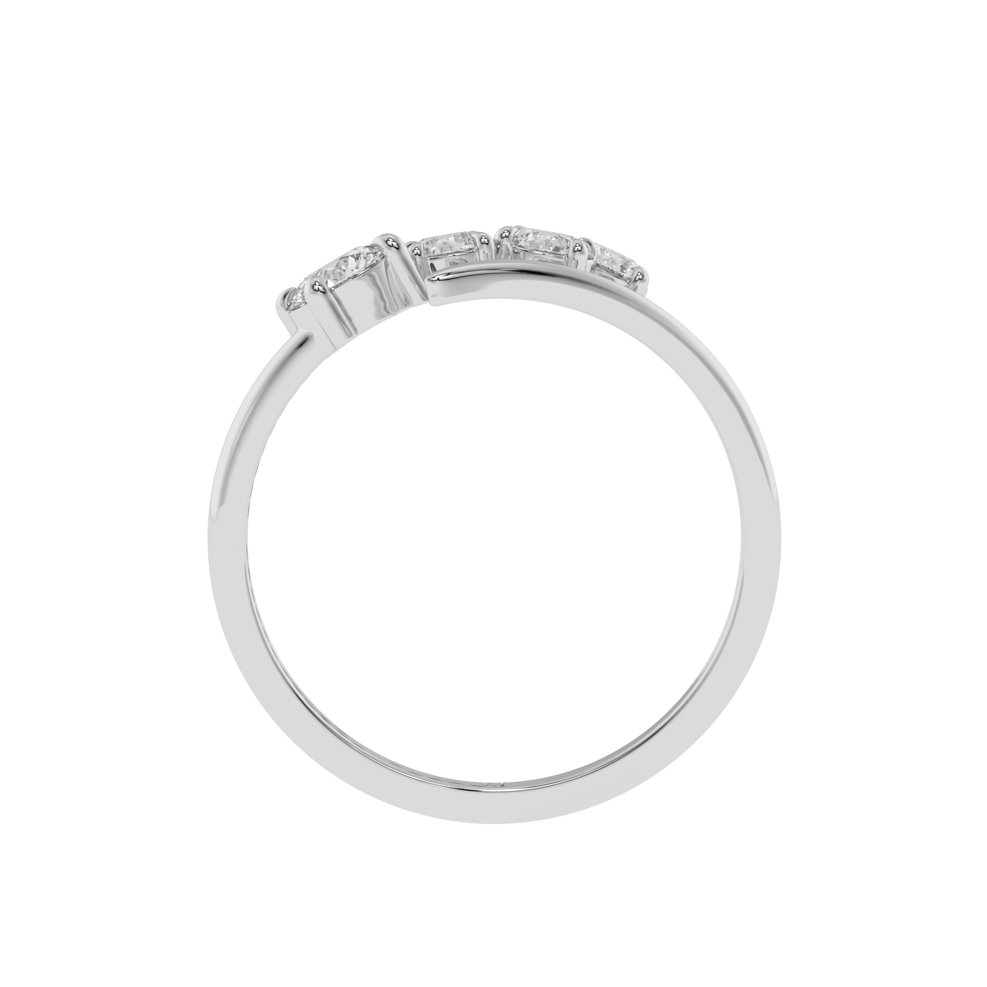 Serena Curve Diamond Wrap Ring Caratlink