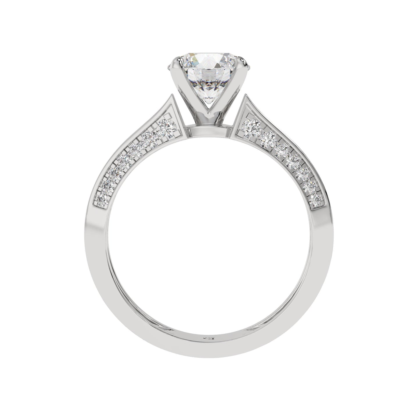 Classic Crown Solitaire Ring - Caratlink
