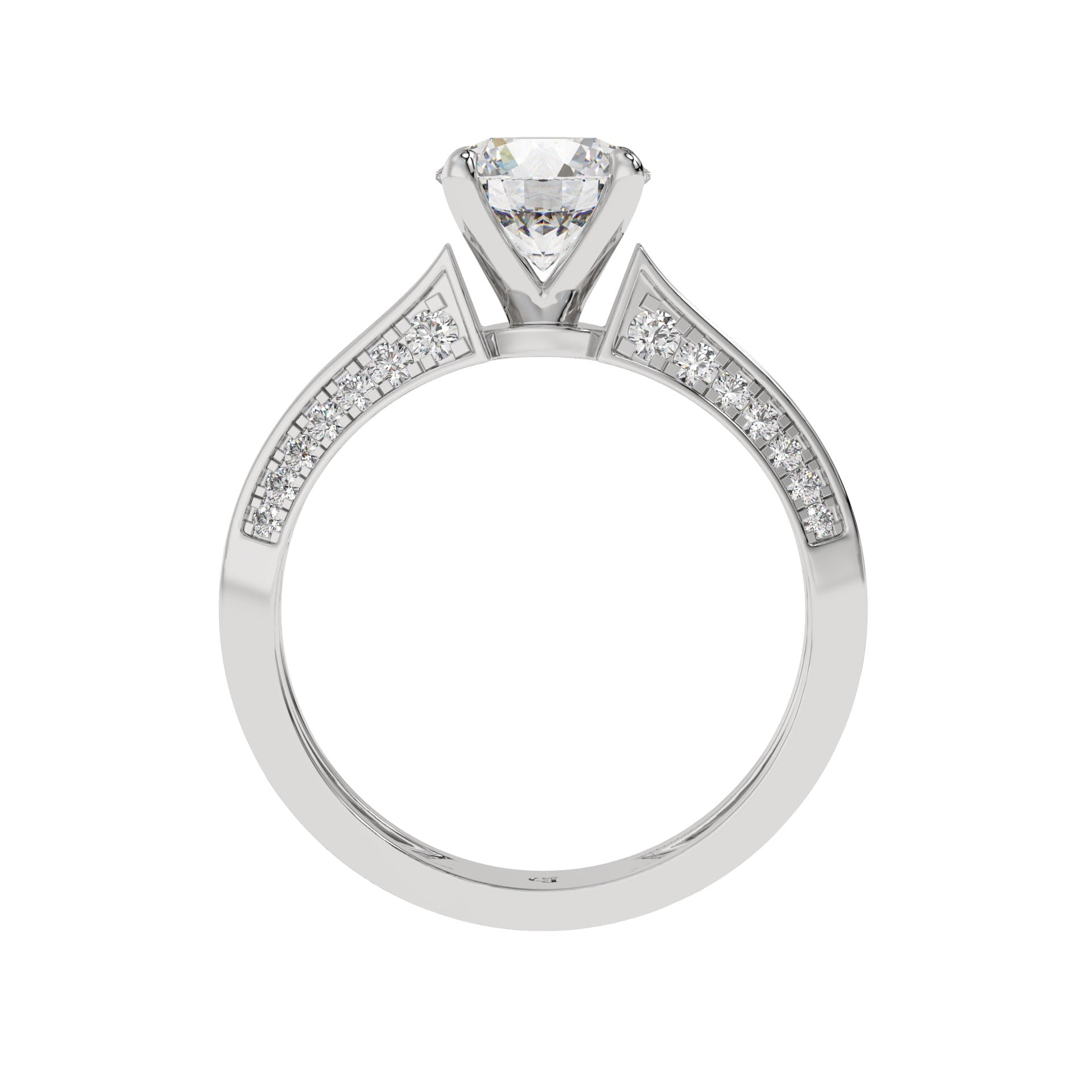 Classic Crown Solitaire Ring - Caratlink
