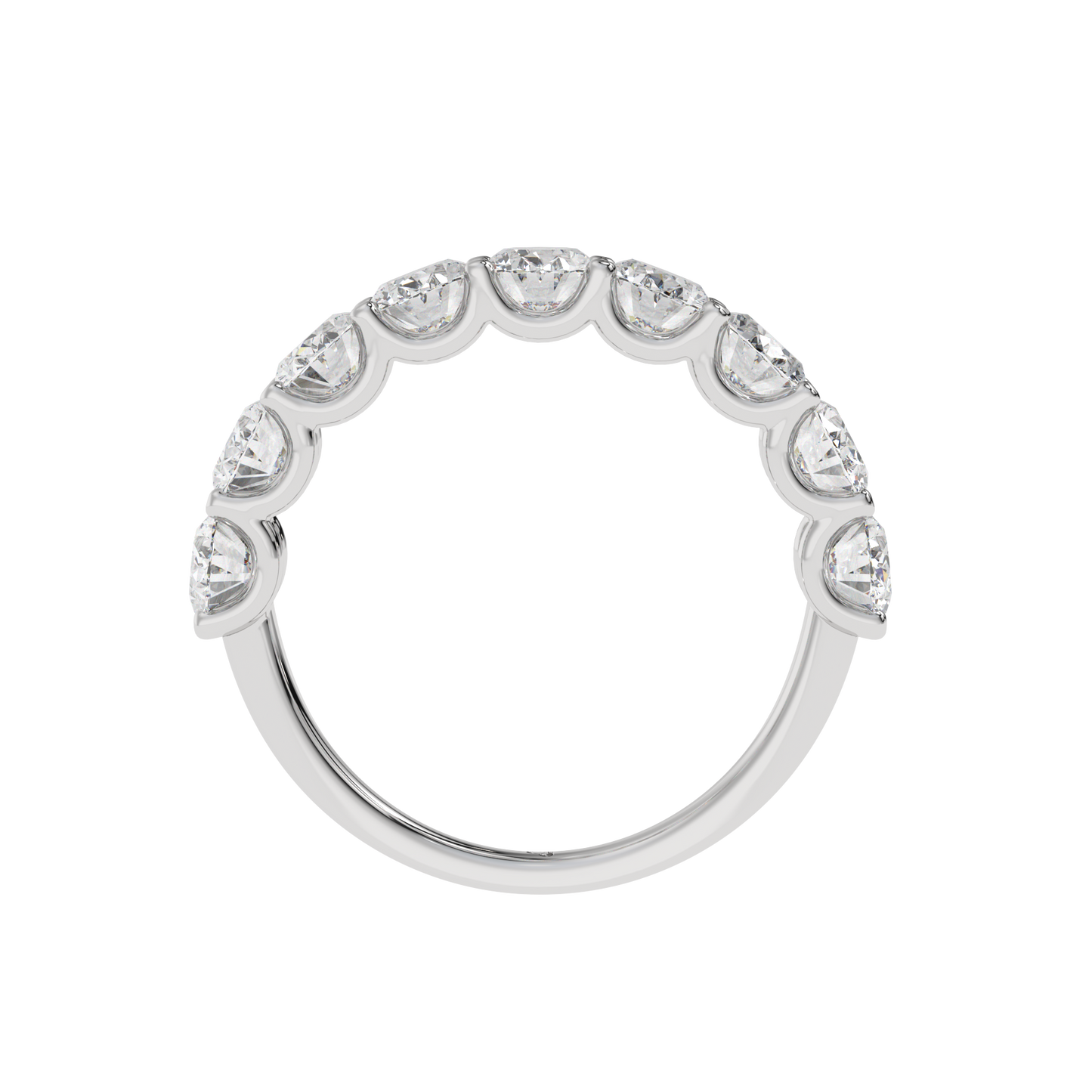 Oval Harmony Diamond iternity band Caratlink
