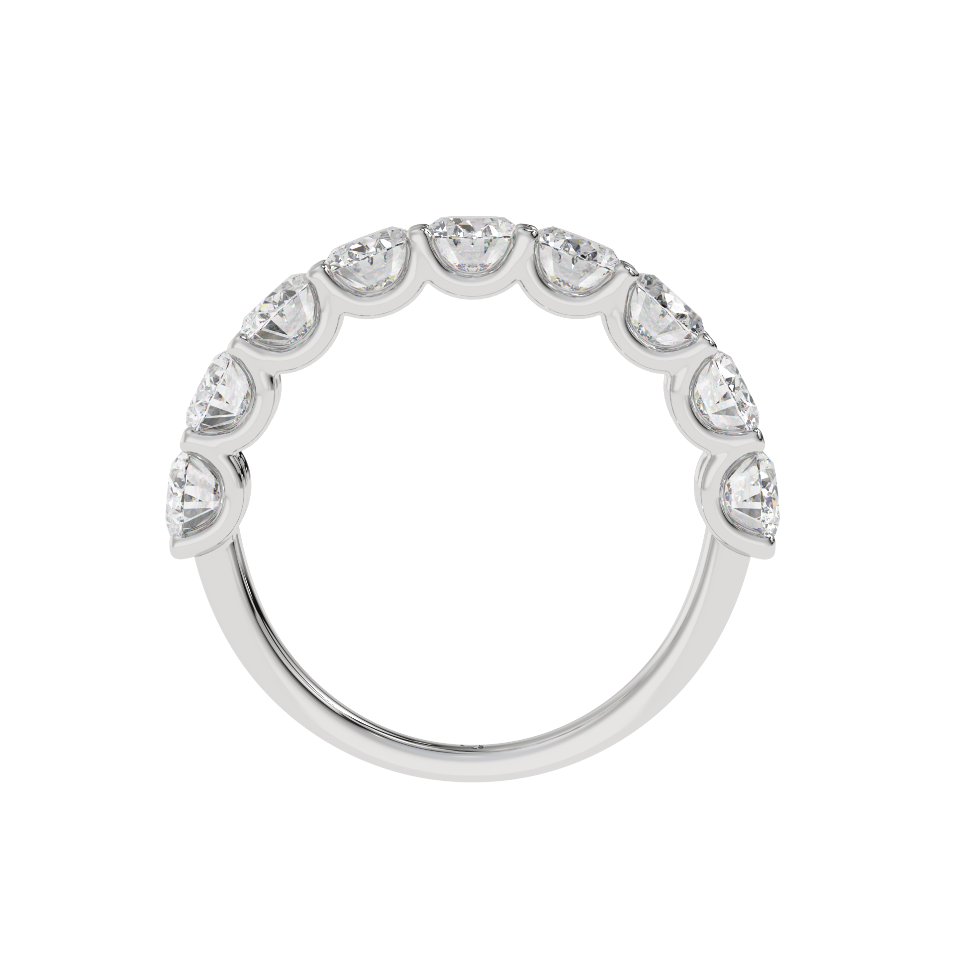 Oval Harmony Diamond iternity band Caratlink