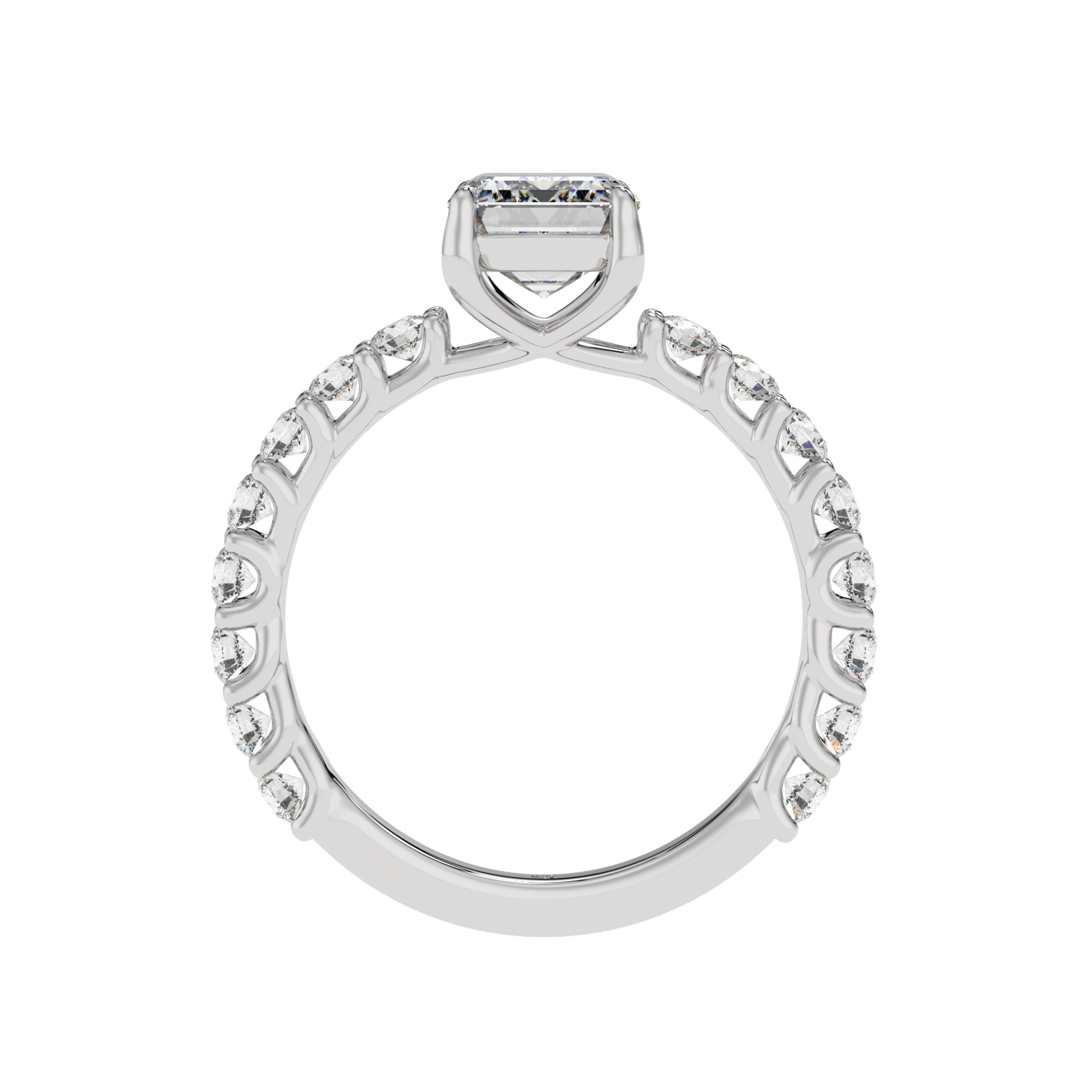 Eternal Spark Emerald Halo Ring - Caratlink