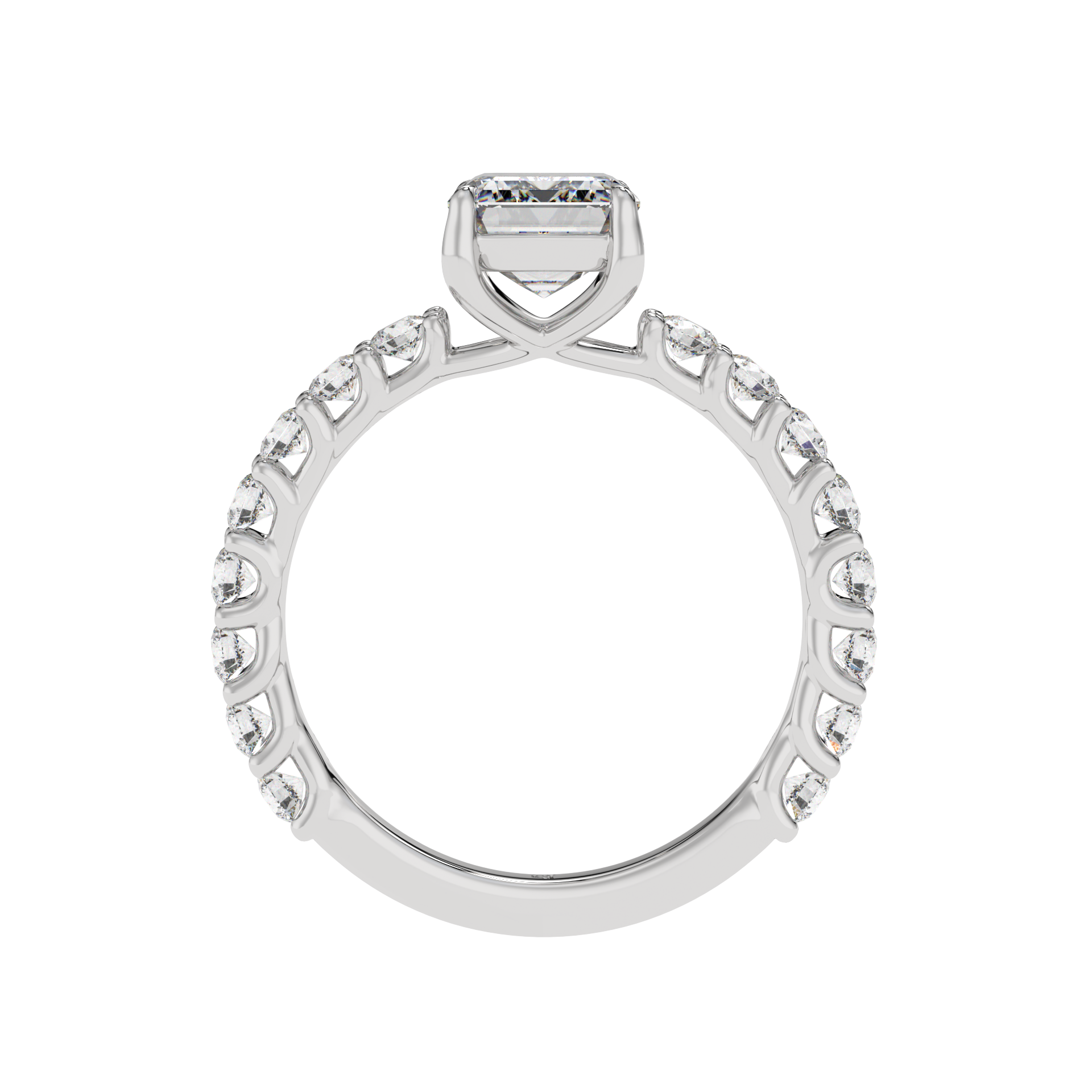 Eternal Spark Emerald Halo Ring - Caratlink