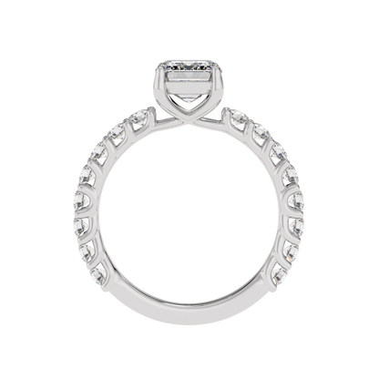 Eternal Spark Emerald Halo Ring - Caratlink