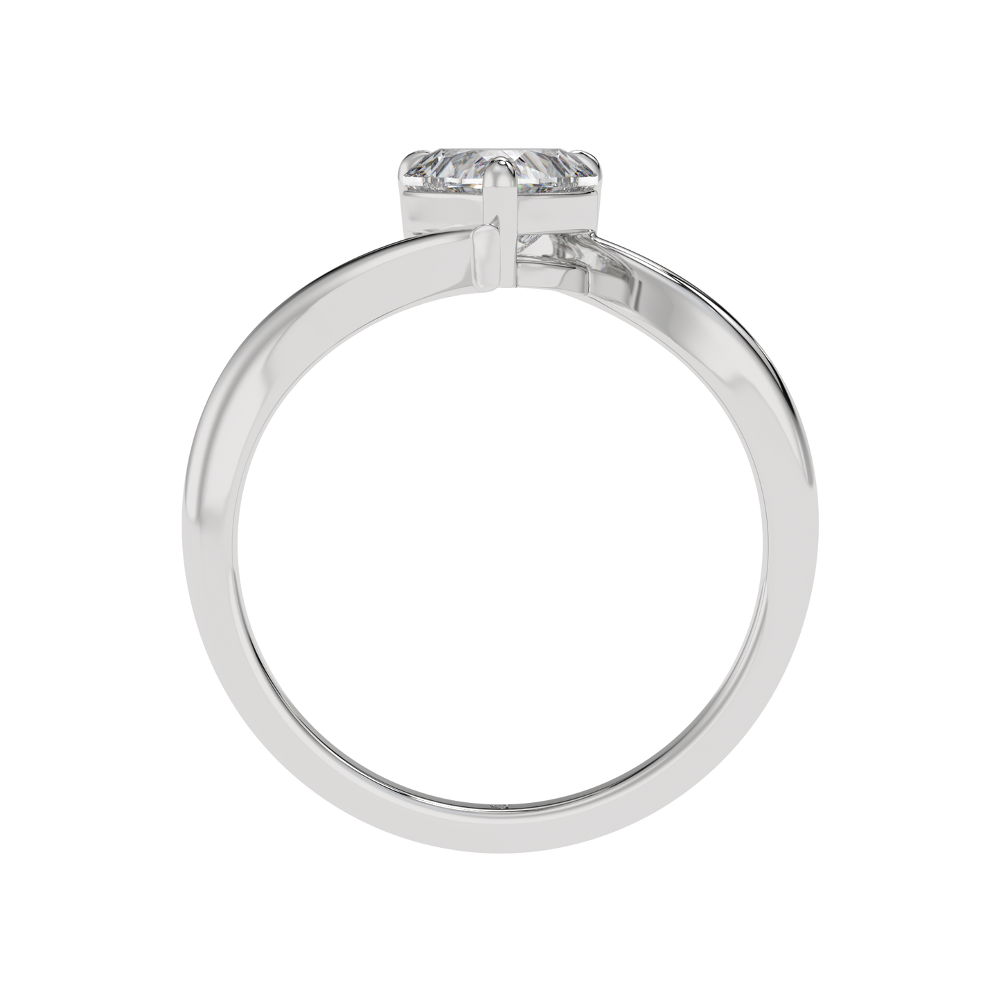 Heart Embrace Solitaire Ring - Caratlink