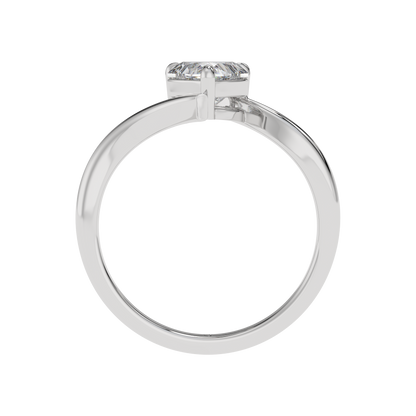 Heart Embrace Solitaire Ring - Caratlink