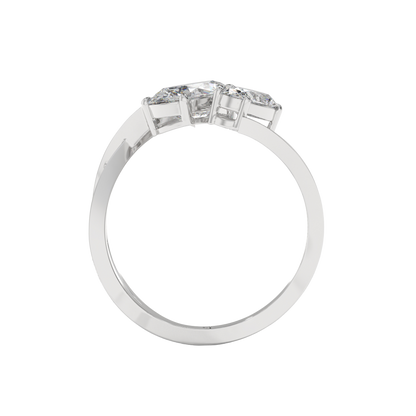 Radiant Dual Spark Diamond Ring Caratlink