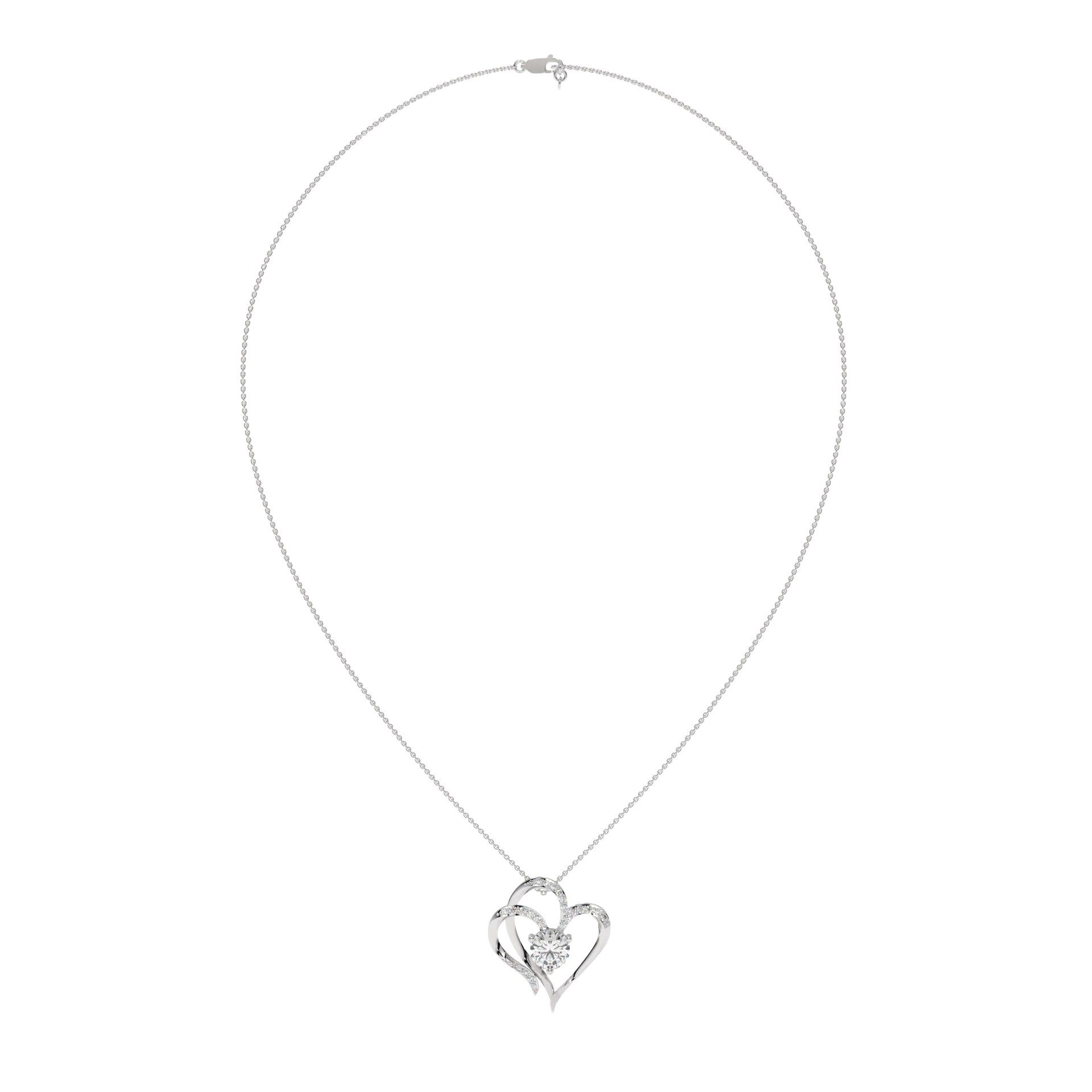 Eternal Heart Pendant Carat Link Jewels