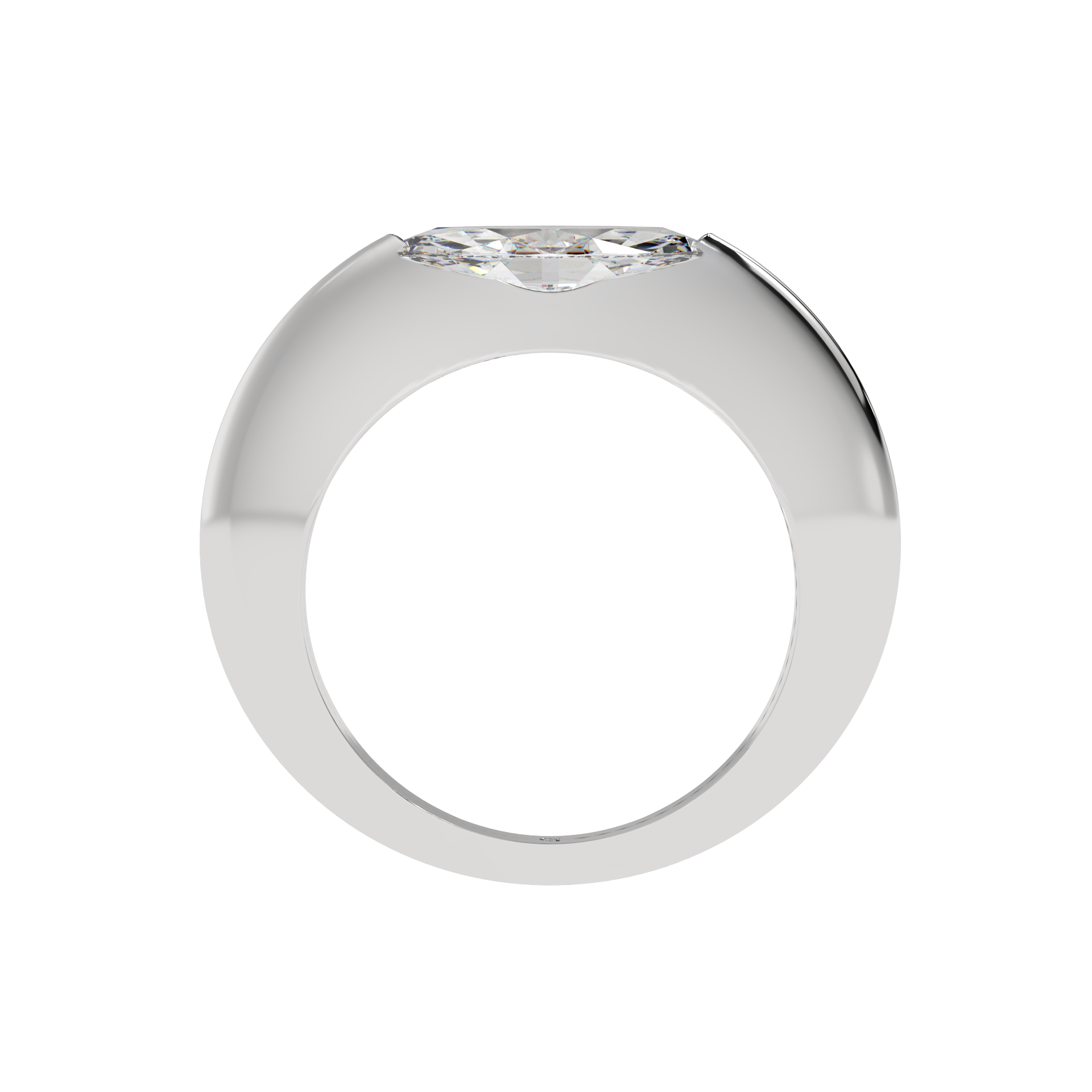 Sleek Marquise Bezel Ring - Caratlink