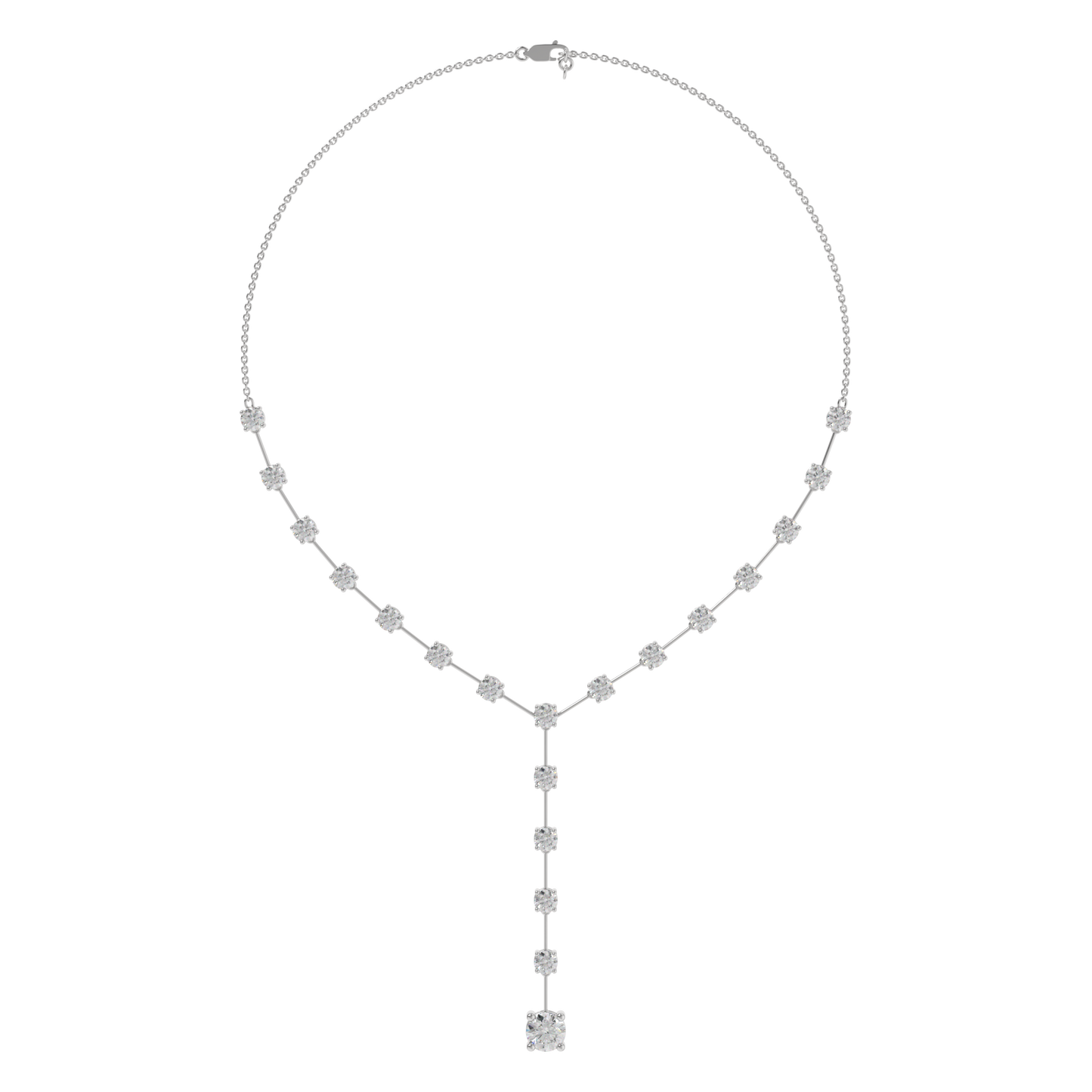 Lunara Diamond Drop Y-Necklace Caratlink
