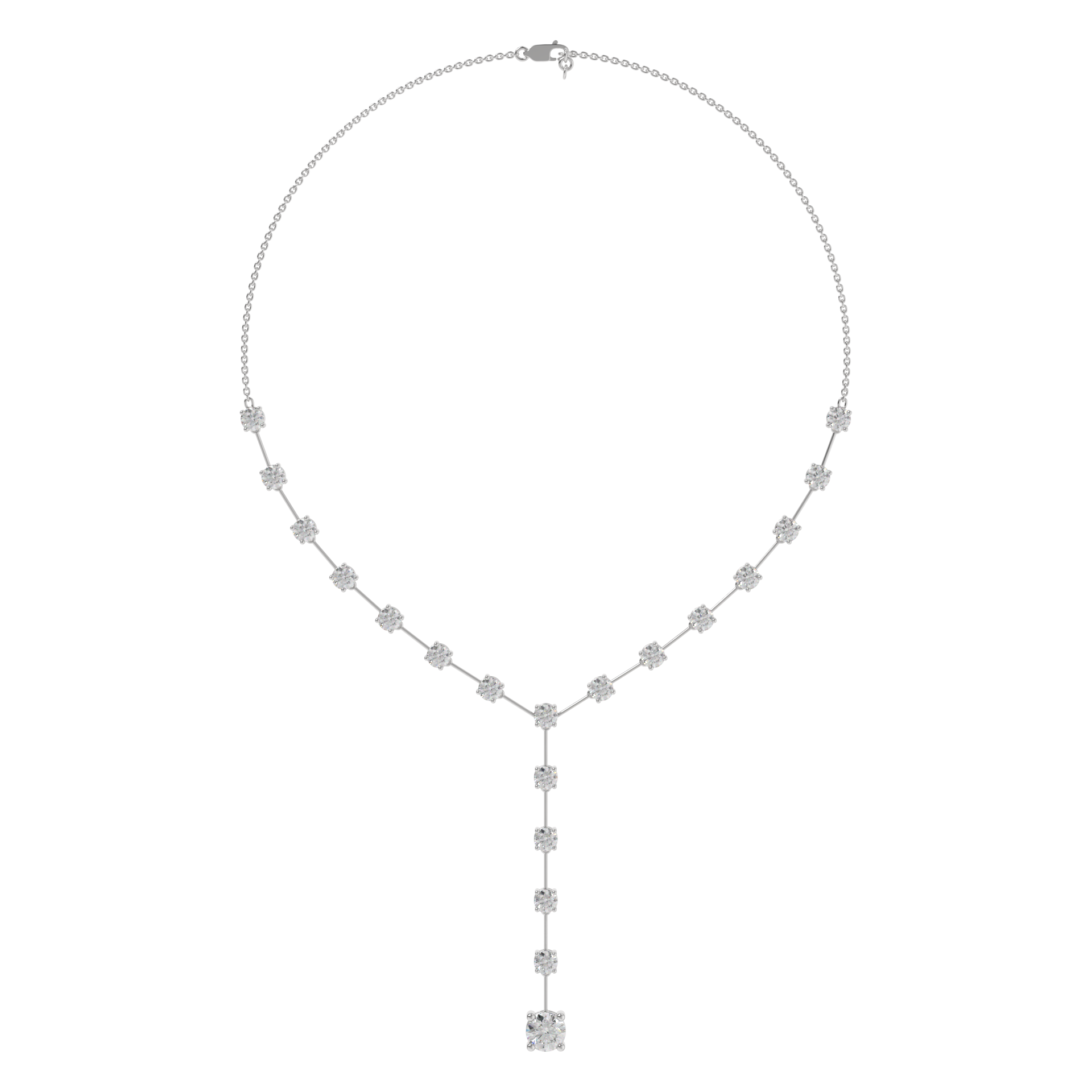 Lunara Diamond Drop Y-Necklace Caratlink