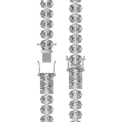 Classic Oval Diamond Tennis Bracelet Caratlink